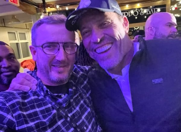 Adrian Hancock with Tony Robbins